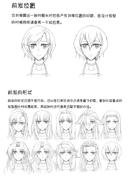 動漫人物發型的設計方法與參考